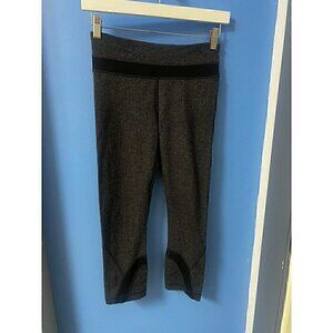 Lululemon Womens Herringbone Wunder Under Crop Leggings Size, Running, Hiking, G